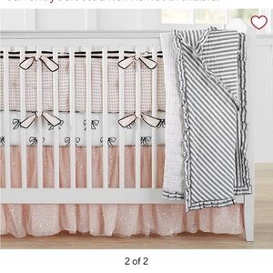 Pottery Barn Kids Crib skirt— The Emily & Meritt Sparkle Tulle Crib Skirt